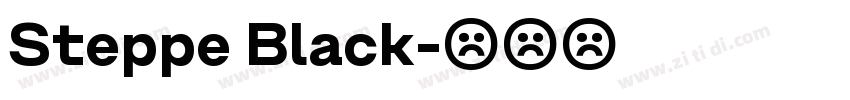 Steppe Black字体转换